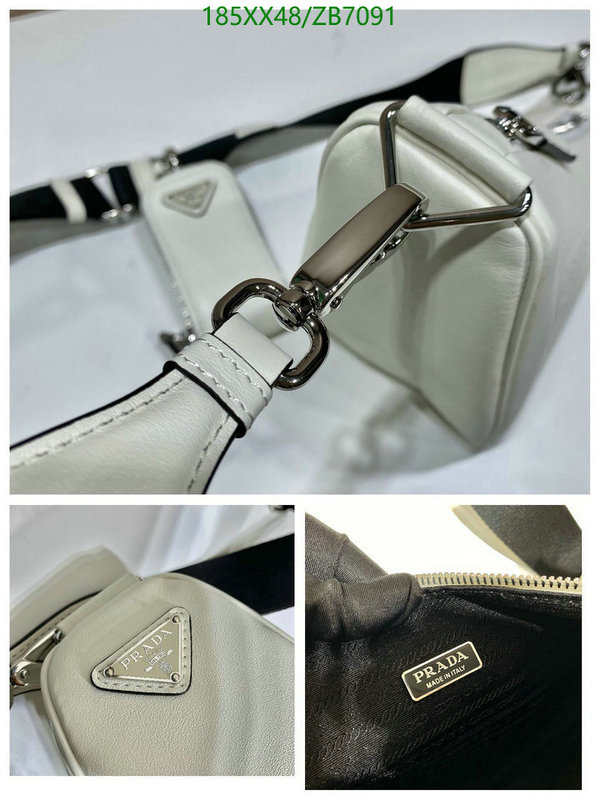 Prada Bag-(Mirror)-Triangle,Code: ZB7091,$: 185USD