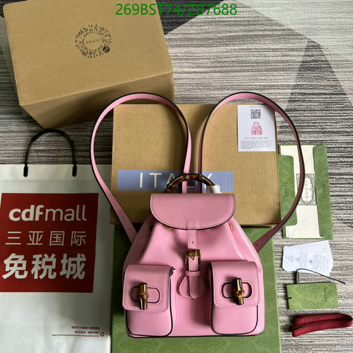 Gucci Bag-(Mirror)-Backpack-,Code: ZB7688,$: 269USD