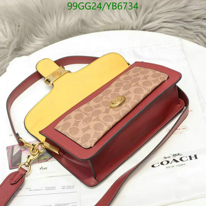 Coach Bag-(4A)-Handbag-,Code: YB6734,$: 99USD