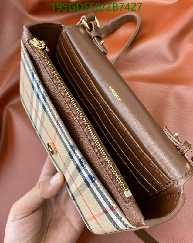 Burberry Bag-(Mirror)-Diagonal-,Code: ZB7427,$: 195USD