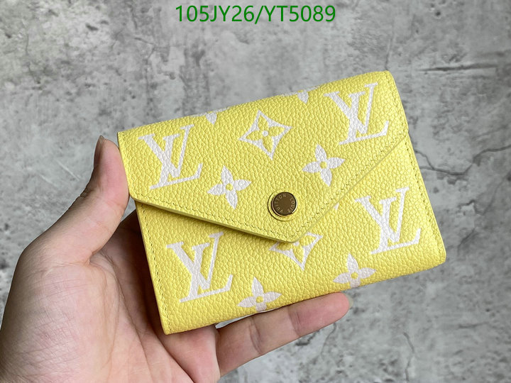 LV Bags-(Mirror)-Wallet-,Code: YT5089,$: 105USD