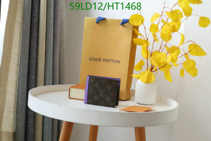 LV Bags-(Mirror)-Wallet-,Code: HT1468,$: 59USD