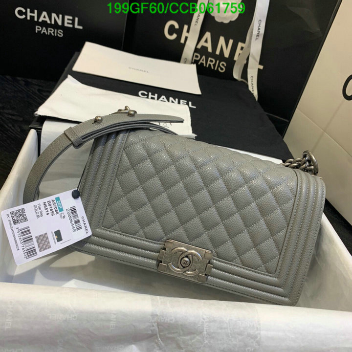 Chanel Bags -(Mirror)-Le Boy,Code: CCB061759,$: 199USD