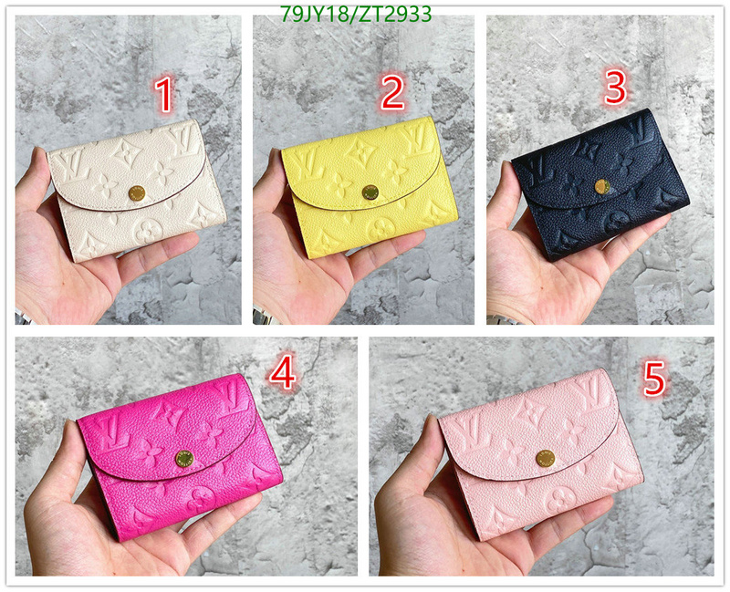 LV Bags-(Mirror)-Wallet-,Code: ZT2933,$: 79USD