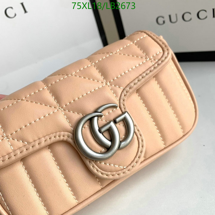 Gucci Bag-(4A)-Marmont,Code: LB2673,$: 75USD