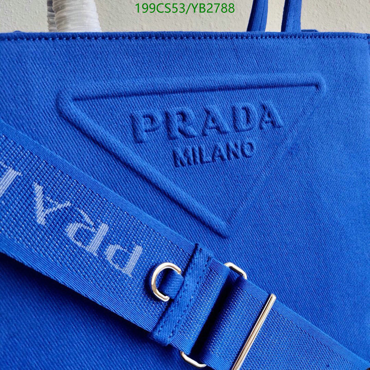 Prada Bag-(Mirror)-Diagonal-,Code: YB2788,$: 199USD