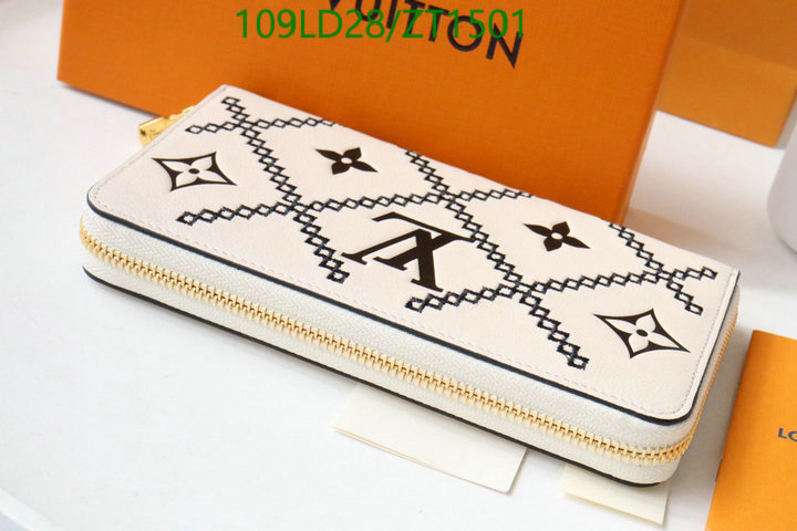 LV Bags-(Mirror)-Wallet-,Code: ZT1501,$: 109USD