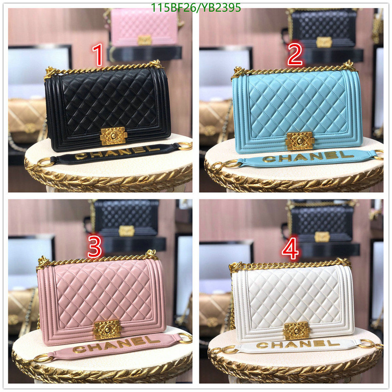 Chanel Bags ( 4A )-Le Boy,Code: YB2395,$: 115USD