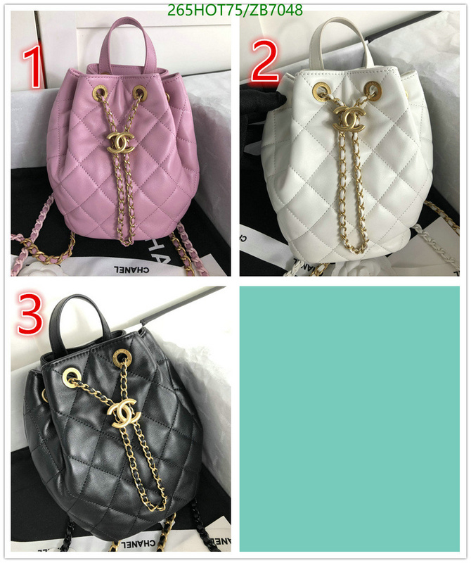 Chanel Bags -(Mirror)-Backpack-,Code: ZB7048,$: 265USD