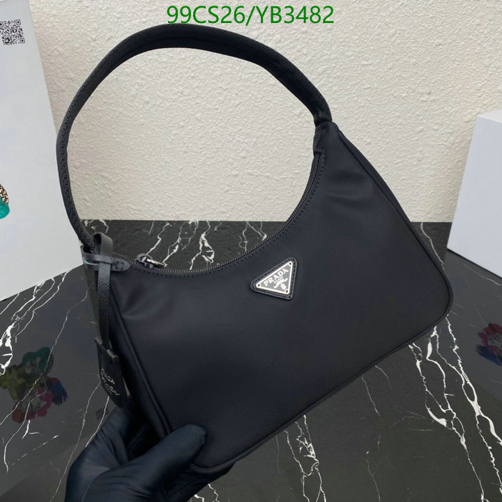 Prada Bag-(Mirror)-Re-Edition 2000,Code: YB3482,$: 99USD
