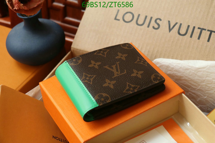 LV Bags-(Mirror)-Wallet-,Code: ZT6586,$: 69USD