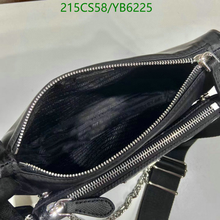 Prada Bag-(Mirror)-Diagonal-,Code: YB6225,$: 215USD