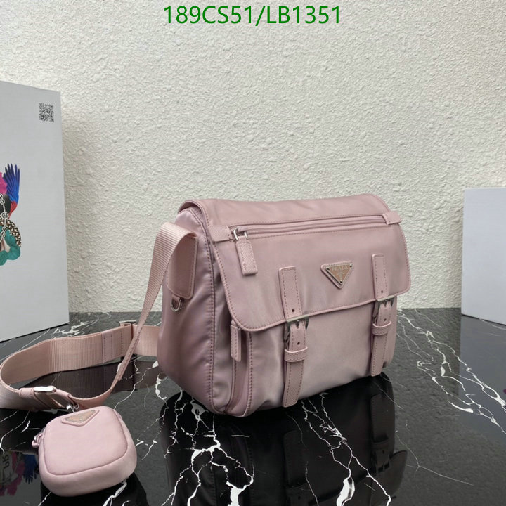 Prada Bag-(Mirror)-Diagonal-,Code: LB1351,$: 189USD