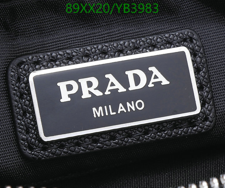 Prada Bag-(Mirror)-Clutch-,Code: YB3983,$: 89USD