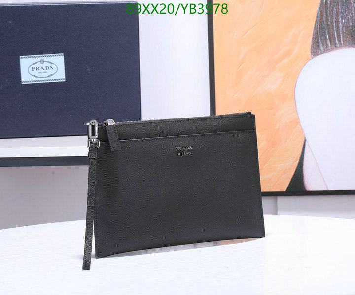 Prada Bag-(Mirror)-Clutch-,Code: YB3978,$: 89USD