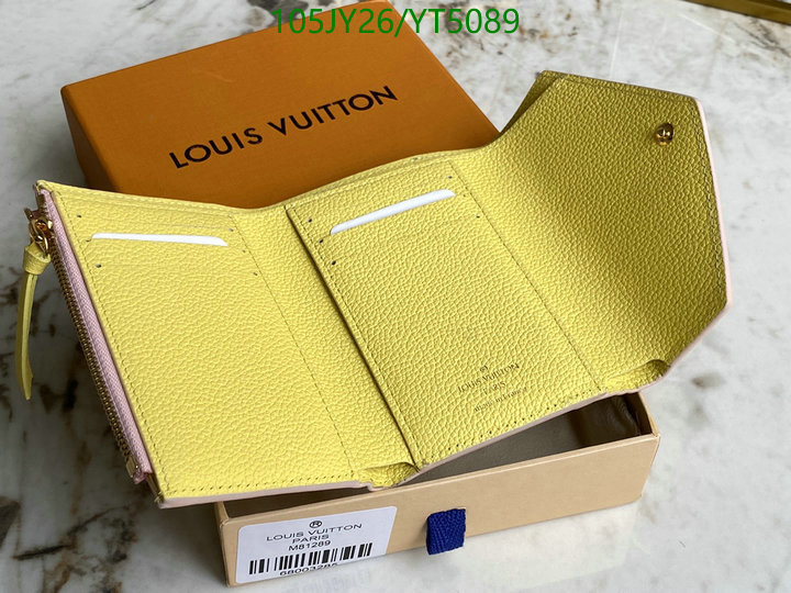 LV Bags-(Mirror)-Wallet-,Code: YT5089,$: 105USD