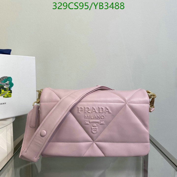 Prada Bag-(Mirror)-Diagonal-,Code: YB3488,$: 329USD