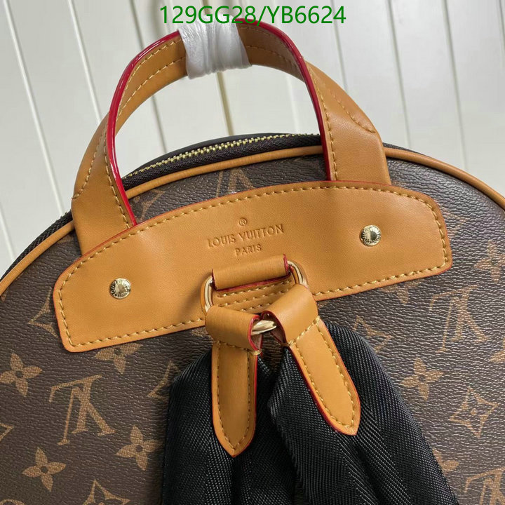 LV Bags-(4A)-Backpack-,Code: YB6624,$: 129USD