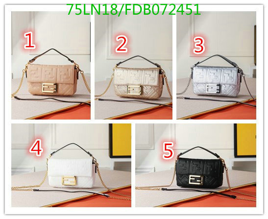 Fendi Bag-(4A)-Baguette-,Code: FDB072451,$: 75USD