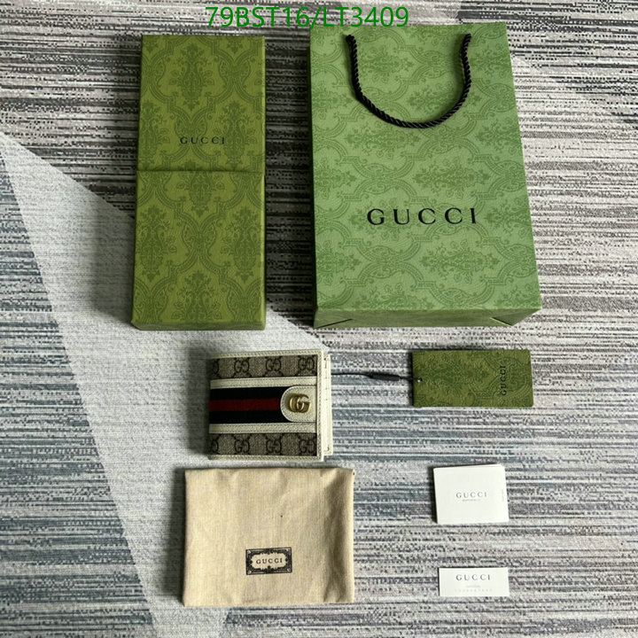 Gucci Bag-(Mirror)-Wallet-,Code: LT3409,$: 79USD