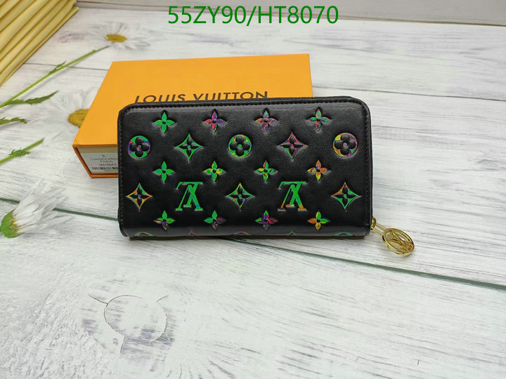 LV Bags-(Mirror)-Wallet-,Code: HT8070,$: 55USD