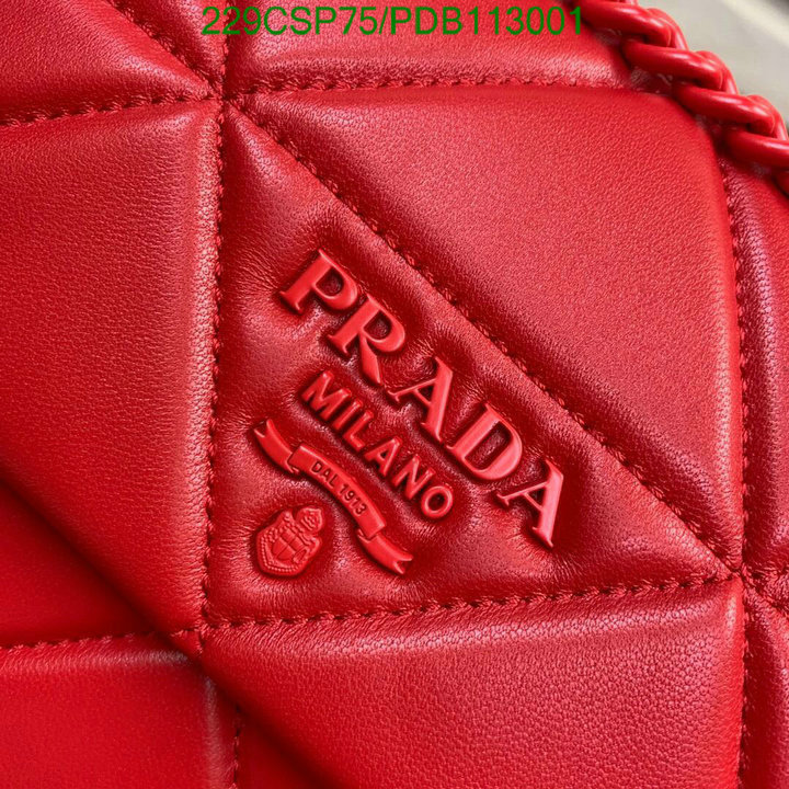 Prada Bag-(Mirror)-Diagonal-,Code: PDB113001,$: 229USD