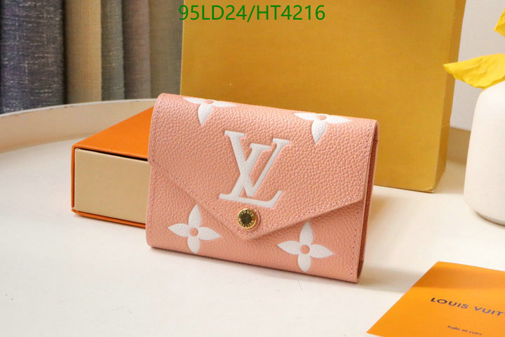 LV Bags-(Mirror)-Wallet-,Code: HT4216,$: 95USD