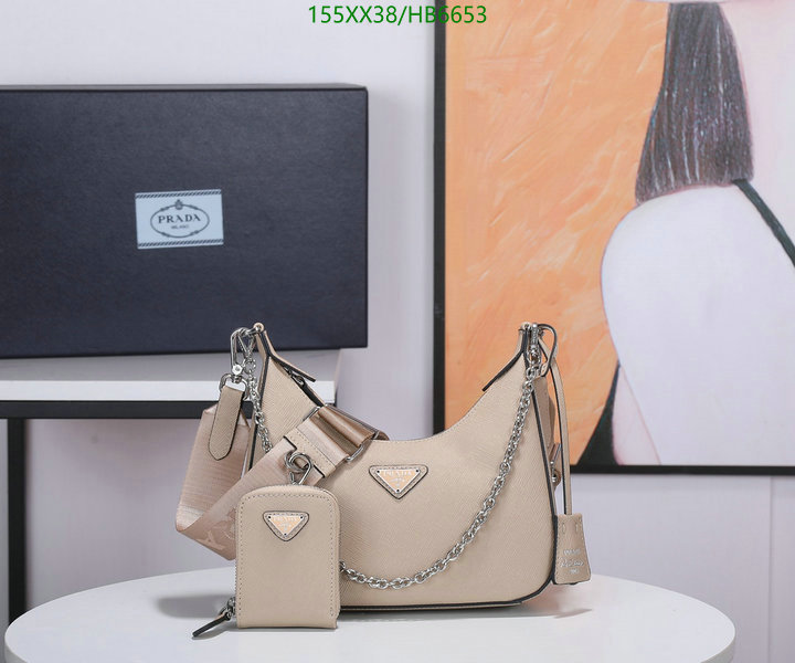 Prada Bag-(Mirror)-Re-Edition 2005,Code: HB6653,$: 155USD