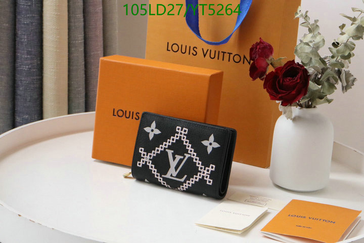 LV Bags-(Mirror)-Wallet-,Code: YT5264,$: 105USD