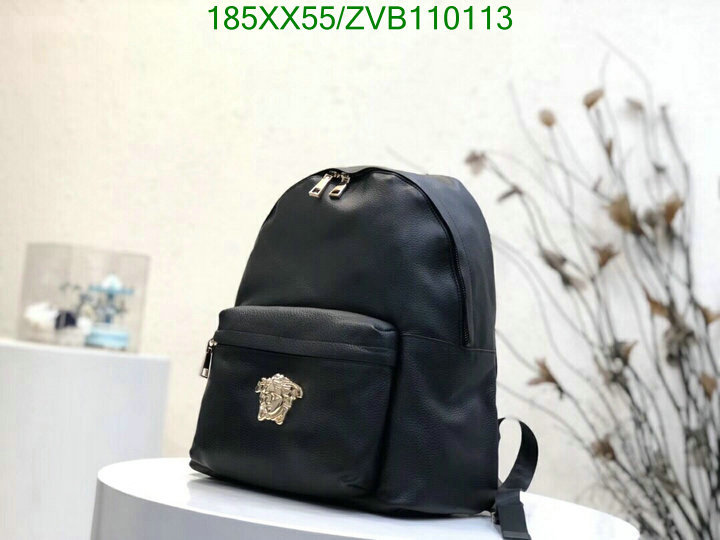 Versace Bag-(Mirror)-Backpack-,Code: ZVB110113,$:185USD