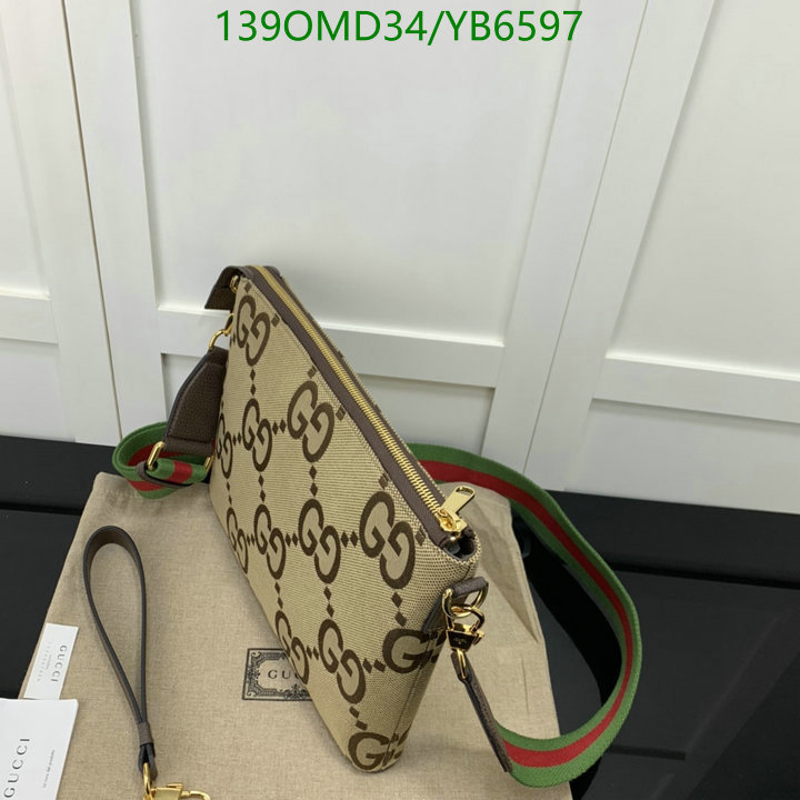 Gucci Bag-(Mirror)-Diagonal-,Code: YB6597,$: 139USD