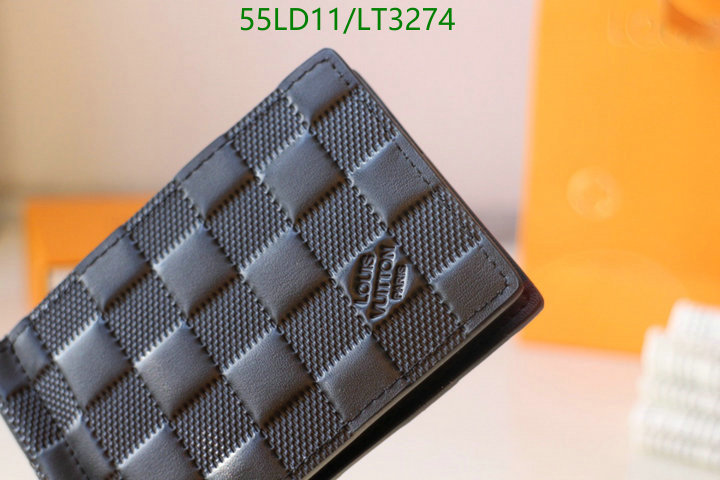 LV Bags-(Mirror)-Wallet-,Code: LT3274,$: 55USD