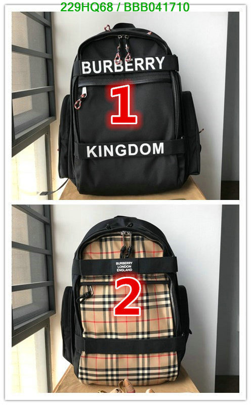 Burberry Bag-(Mirror)-Backpack-,Code: BBB041710,$: 229USD