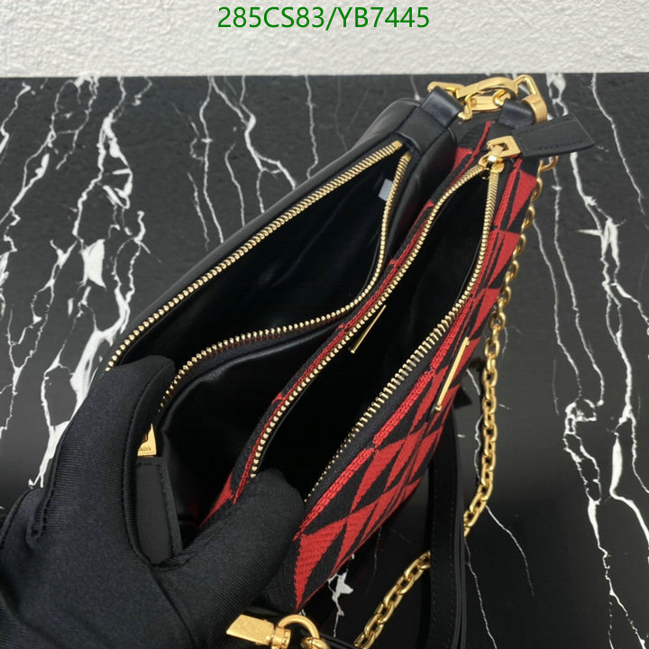 Prada Bag-(Mirror)-Triangle,Code: YB7445,$: 285USD