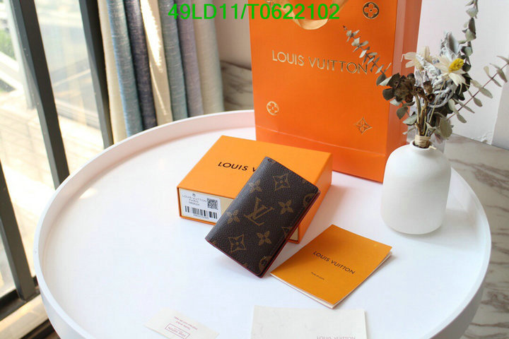 LV Bags-(Mirror)-Wallet-,Code: T0622102,$: 49USD