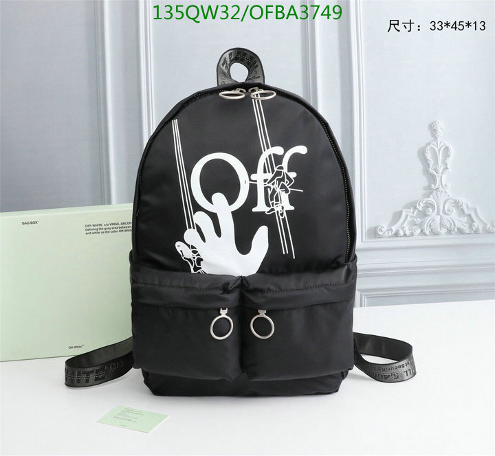 Off-White Bag-(Mirror)-Backpack-,Code: OFBA3749,$: 135USD