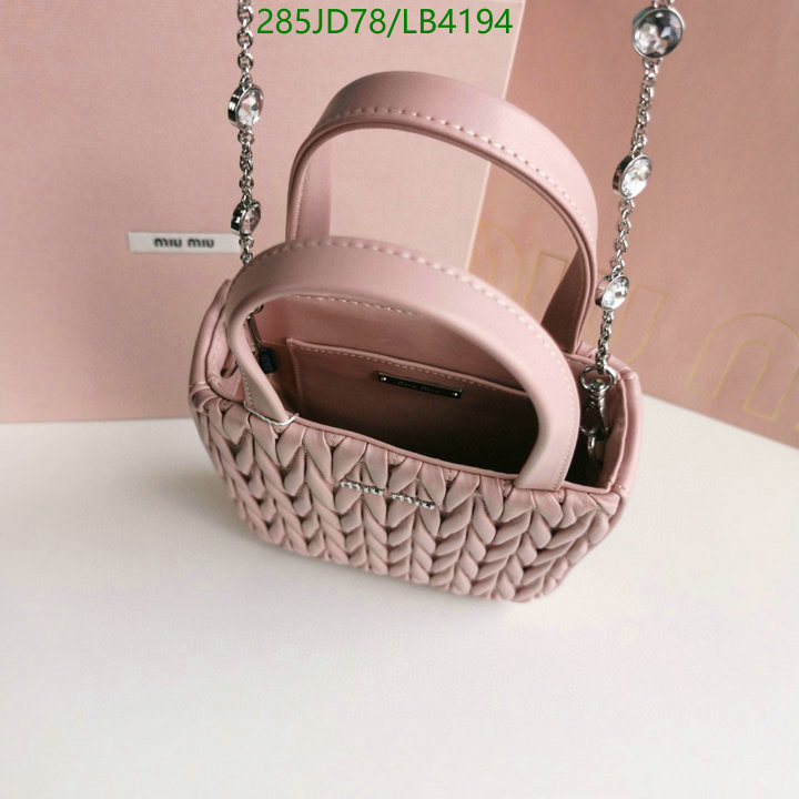 Miu Miu Bag-(Mirror)-Diagonal-,Code: LB4194,$: 285USD