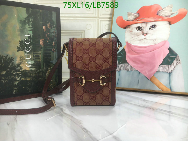 Gucci Bag-(4A)-Horsebit-,Code: LB7589,$: 75USD