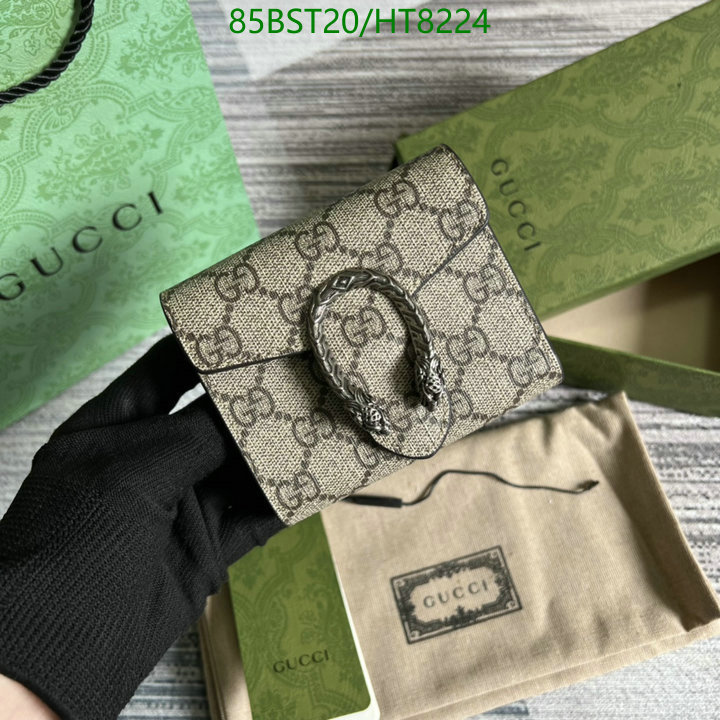 Gucci Bag-(Mirror)-Wallet-,Code: HT8224,$: 85USD