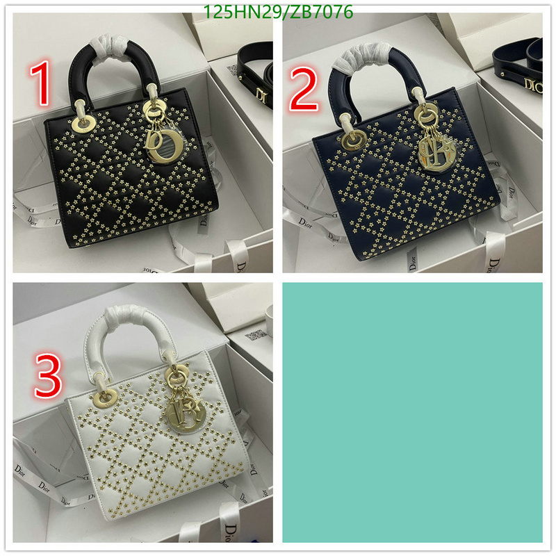 Dior Bags-(4A)-Lady-,Code: ZB7076,$: 125USD