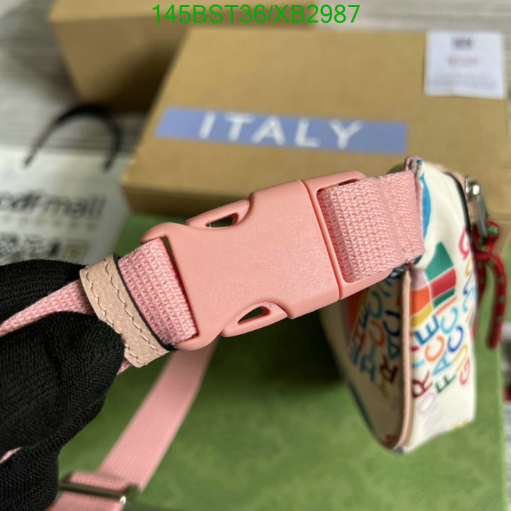 Gucci Bag-(Mirror)-Belt Bag-Chest Bag--,Code: XB2987,$: 145USD