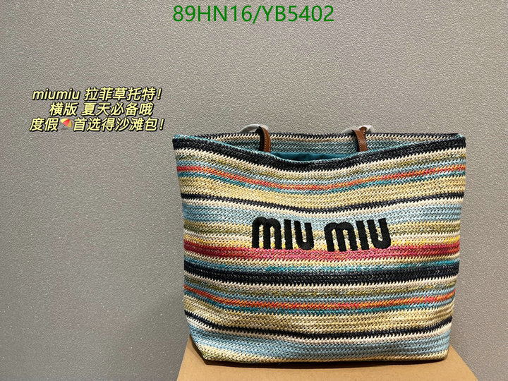 Miu Miu Bag-(4A)-Handbag-,Code: YB5402,$: 89USD