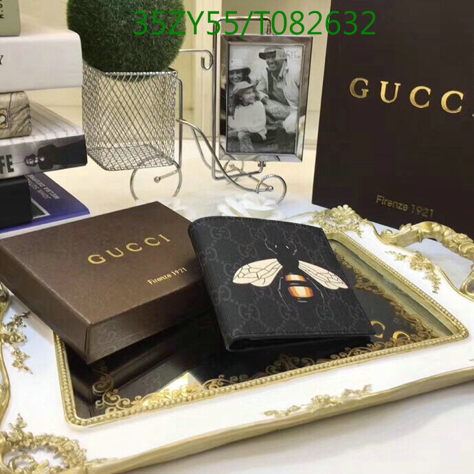 Gucci Bag-(4A)-Wallet-,Code: T082632,$:35USD