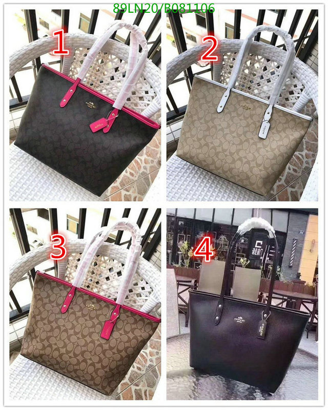 Coach Bag-(4A)-Tote-,Code: B081106,$: 89USD