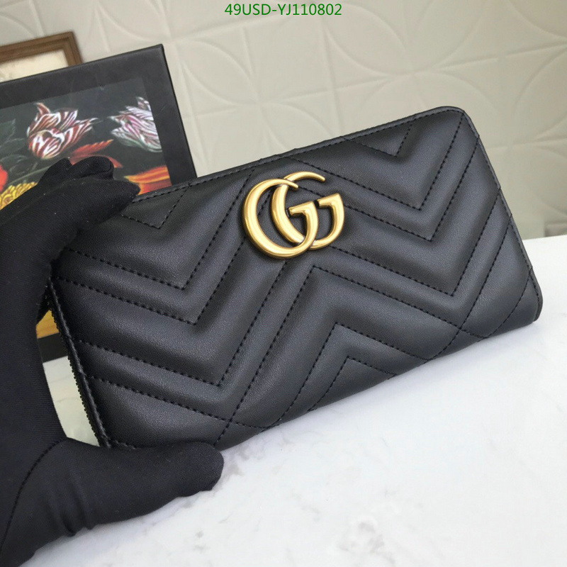 Gucci Bag-(4A)-Wallet-,Code: YJ110802,$:49USD