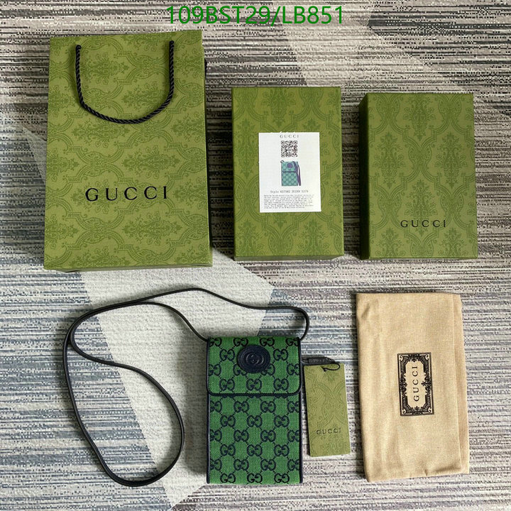 Gucci Bag-(Mirror)-Diagonal-,Code: LB851,$: 109USD