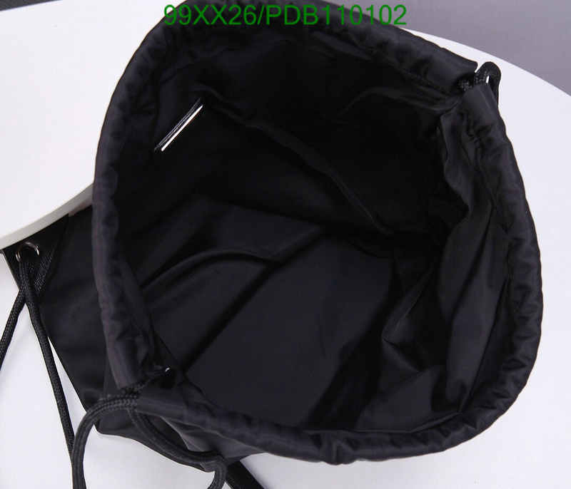 Prada Bag-(Mirror)-Backpack-,Code: PDB110102,$:95USD