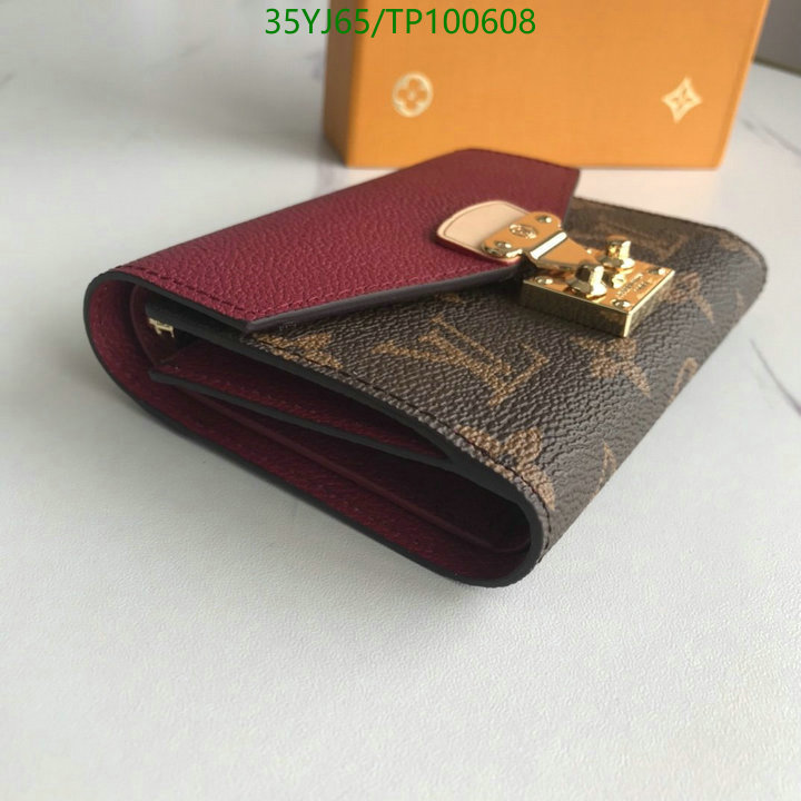 LV Bags-(4A)-Wallet-,Code: TP100608,$: 35USD