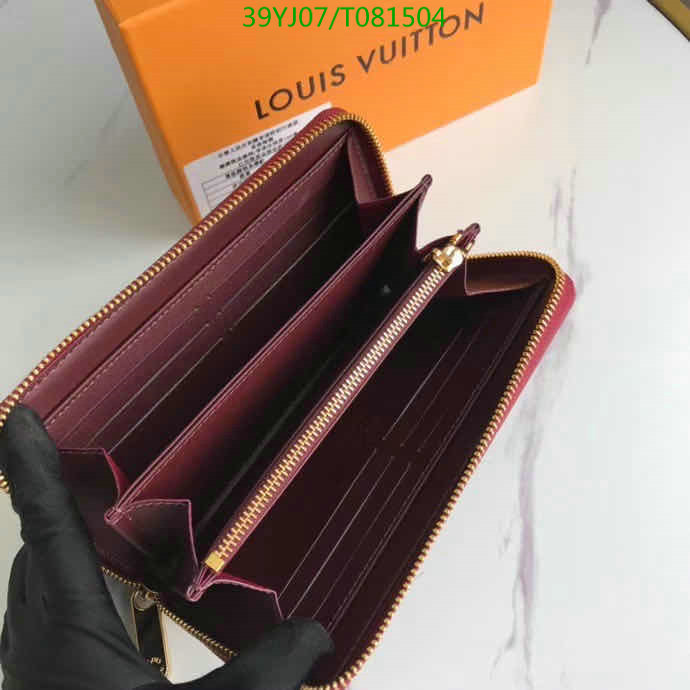 LV Bags-(4A)-Wallet-,Code: T081504,$: 39USD