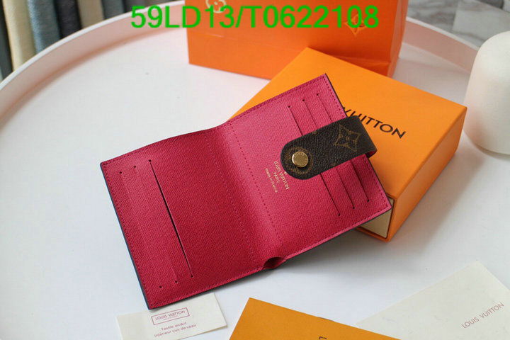 LV Bags-(Mirror)-Wallet-,Code: T0622108,$: 59USD